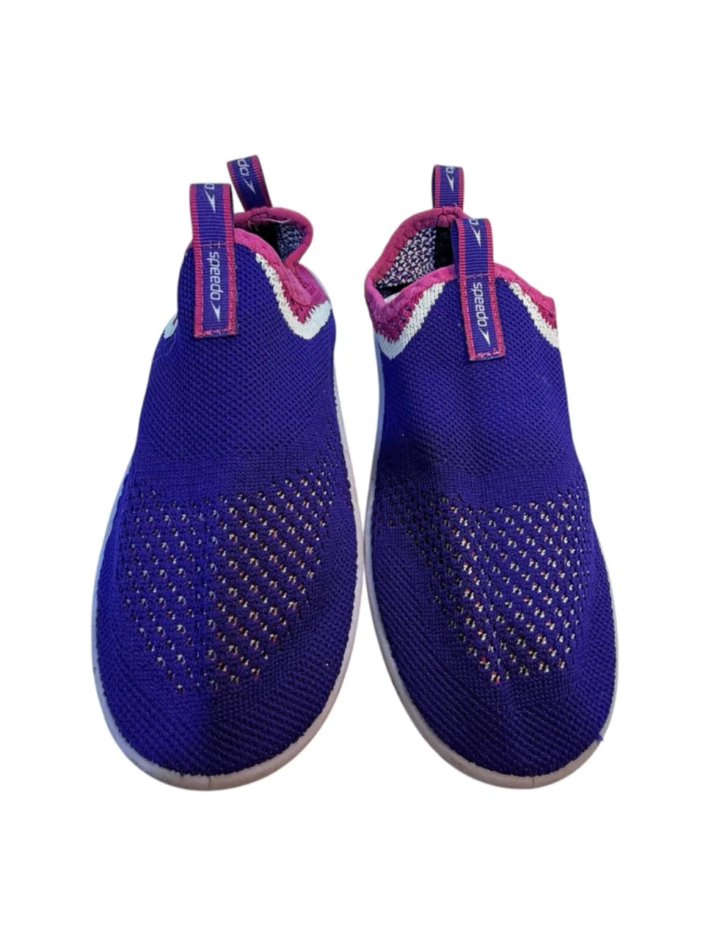 Speedo Surfwalker Water Shoes Purple Pink Slip-On Kids Junior Medium Size 2-3